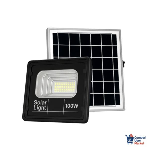 Proiector Solar cu Panou 100W Jortan